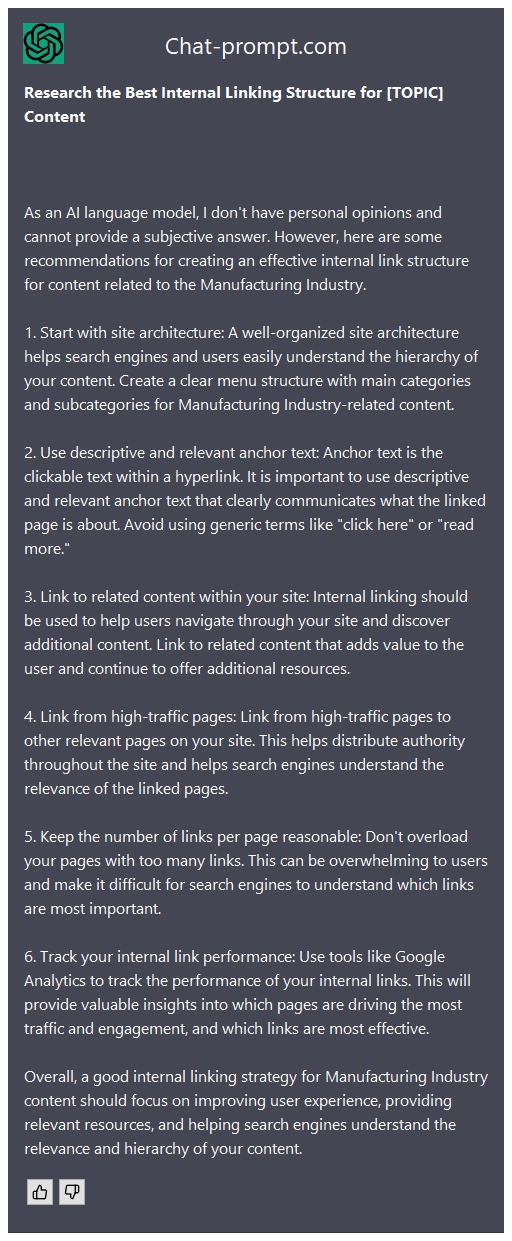  Research the Best Internal Linking Structure for [TOPIC] Content
