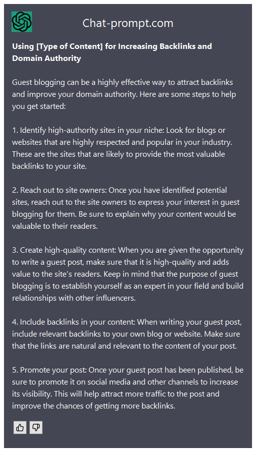  Using [Type of Content] for Increasing Backlinks and Domain Authority